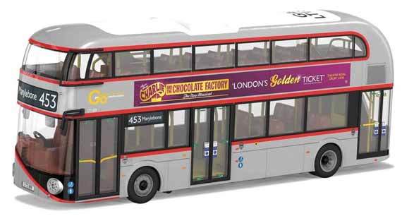 Go-Ahead London General Wrightbus New Routemaster - Year of the Bus silver and red